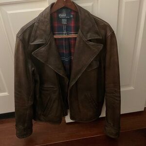 Brown Leather Jacket Ralph Lauren by Polo